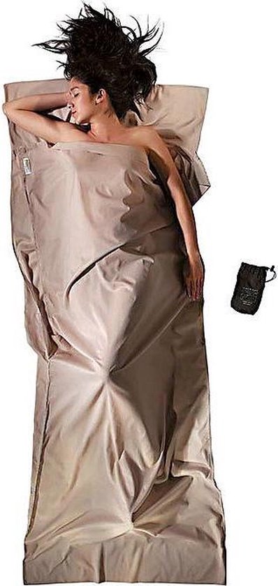 Cocoon TravelSheet - Lakenzak - Egyptisch Katoen - Beige van Cocoon