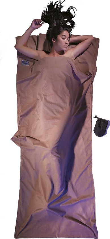 Cocoon TravelSheet - Lakenzak - Egyptisch Katoen - Khaki van Cocoon