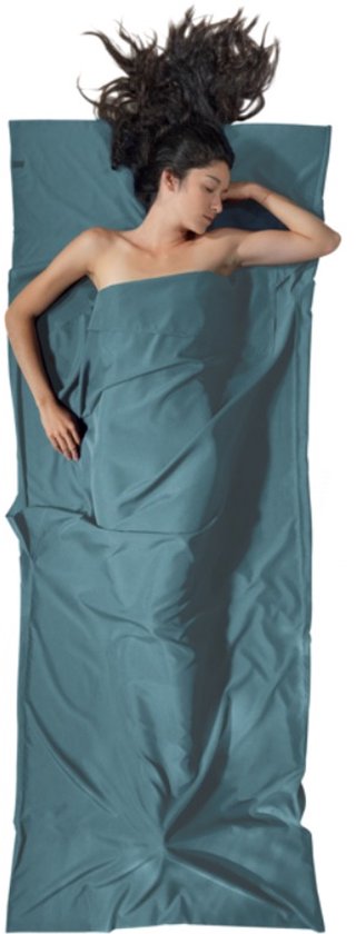Cocoon - Travelsheet Lyocell Lakenzak - Eucalyptus Green - 100% Lyocell van Merkloos