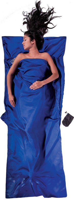Cocoon TravelSheet XL - Lakenzak - Zijde - Ultramarine Blue van Cocoon