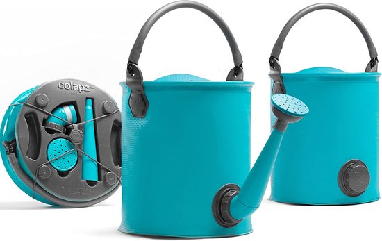 Colapz Opvouwbare Emmer en Gieter 9L - Jerrycan met Kraantje 7 tot 9 liter - Emmer met Deksel Afsluitbaar - Blauw - BPA-vrij - 27 x 22 x 22 cm - Kamperen met Caravan en Camper in 2025 van Merkloos