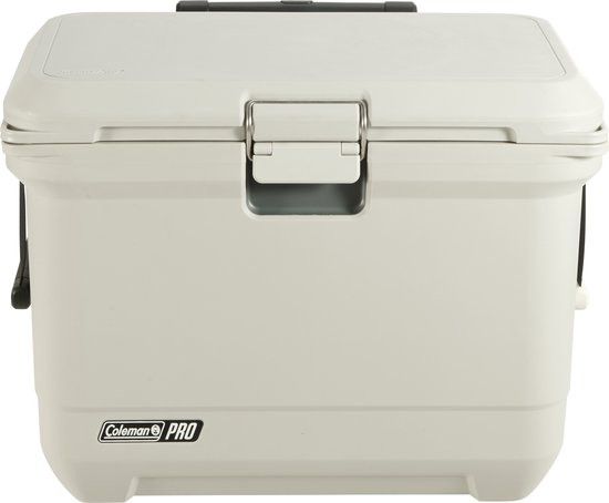 Coleman 55QT Pro Cooler koelbox – 52 liter koelbox – 360 graden geïsoleerd - houdt ijs 5 dagen koud - Champignonkleurig