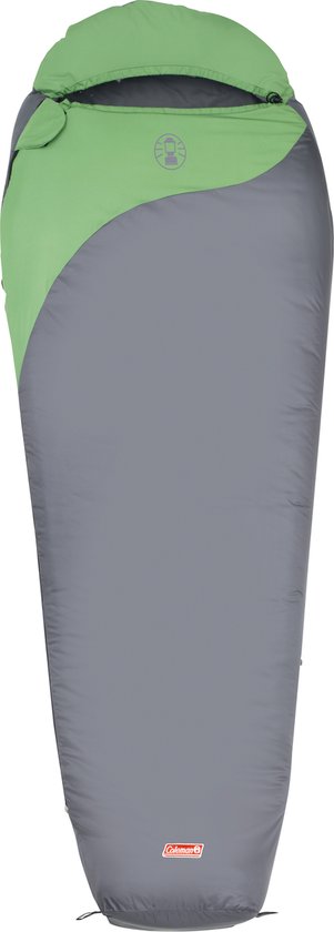 Coleman Biker Mummy Slaapzak - 220 x 80 x 55 cm - Grijs/groen van Coleman