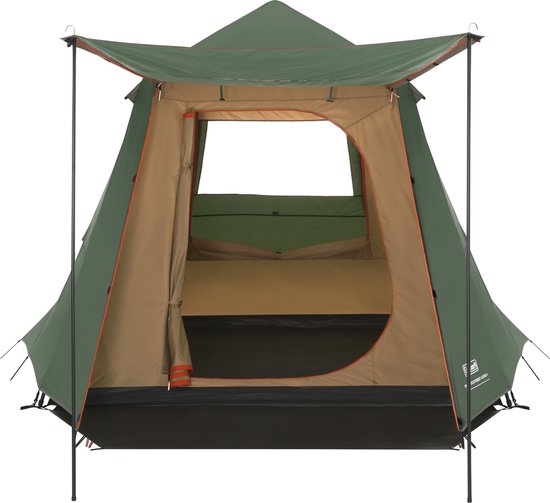 Coleman FastPitch Forest Lodge 4 kampeertent - 4 persoons tent - snel opzetten in minuten - lichtgewicht - groen van Coleman