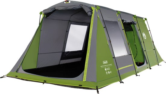 Coleman FastPitch Victoria Falls 4 BlackOut Tent – 4 Persoons tent - Snel opzetten dankzij FastPitch – Blackout Bedroom technology - Groen van Merkloos
