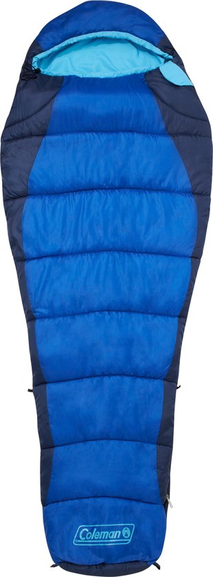 Coleman Fision 100 Mummy Slaapzak - 208 x 81 cm - Blauw van Coleman