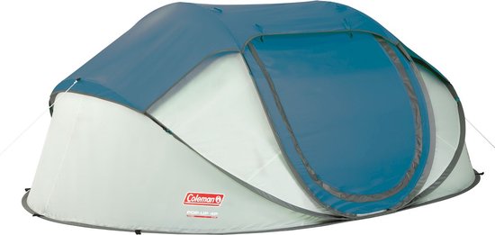 Coleman Galiano 4 Pop-up tent - tent 4 persoons - praktische pop up tent - Blauw/Wit van Coleman