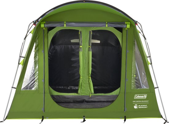 Coleman Oak Canyon 4 Blackout tunneltent - 4 persoons familietent - verduisterende tent - groen van Coleman