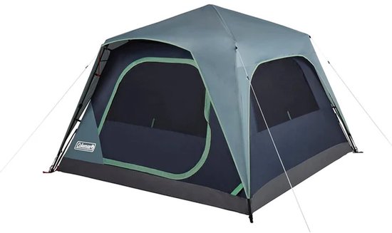 Coleman Skylodge 4 tent, 4 persoons kampeertent 229x229x165cm, kleur grijs blauw 10.5KG van Coleman