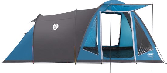 Coleman Waterfall 5 familietent - 5 persoons tent - hybride design - waterdicht en lichtgewicht - blauw/zwart van Coleman