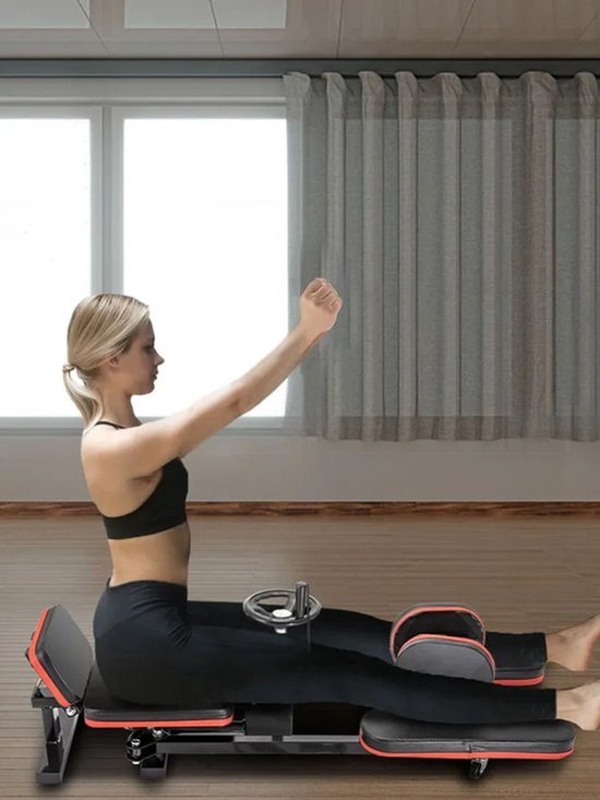 Collox Been stretcher - Machine - Flexibiliteit trainer - Lenigheid - Balans - Makkelijke bediening - Thuis sporten - Trainingsapparatuur - Makkelijk op te bergen - 108 x 39 x 20 cm - Zwart