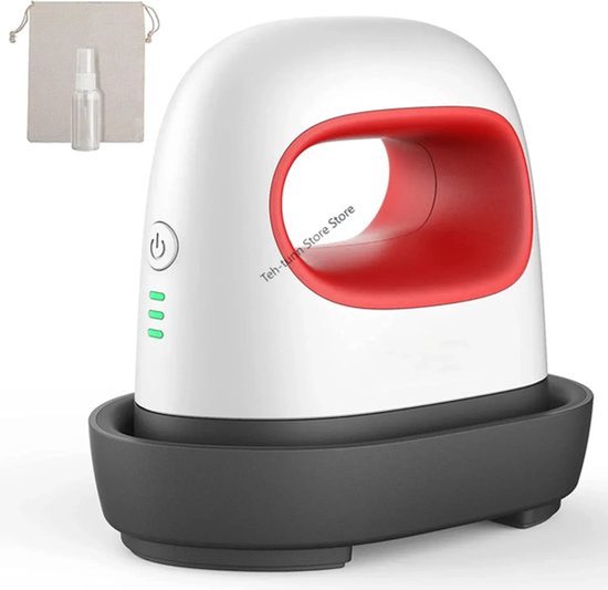 Collox Mini hitte pers - Draagbare mini ijzeren warmtepersmachine - Inclusief 1 x spuitfles 1 x canvas tas 3 x stickers - 10,3x2,6 cm - Rood van Merkloos