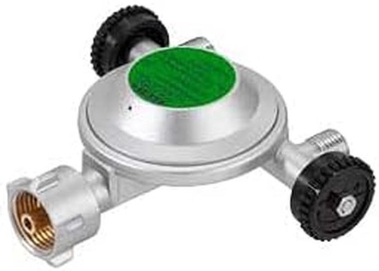 Combi-drukregelaar met dubbele afsluitklep voor camping en camper van Merkloos