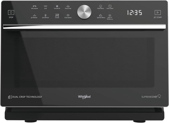 Combi-magnetron 33 liter met stoomfunctie en grill - Hoge en lage grill, Crisp functie, Uw ideale keukenhulp van Whirlpool
