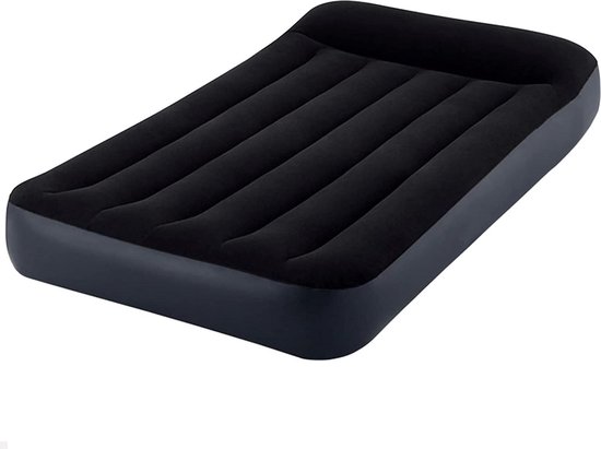 Comfort Elevated Luchtbed Ingebouwde Pomp 1-Persoons 52cm x 203cm x 51cm - Opblaasbaar Intex Luchtbed van Merkloos