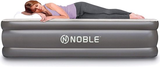 Comfortabel Queen Size Luchtmatras met Ingebouwde Pomp en Verhoogd Ontwerp van Merkloos