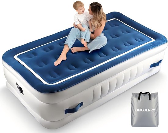 Comfortabel Twin Luchtbed voor Gasten en Kamperen - Snel Opblaasbaar Slaapmatras