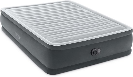 Comfortabel Verhoogd Luchtbed met Ingebouwde Pomp voor 2 Personen - 152x203x46 cm