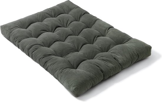 Comfortabele Dikke Futonmatras/Slaapbank met Zachte Corduroy Stof (160x200cm) van JEMIDI