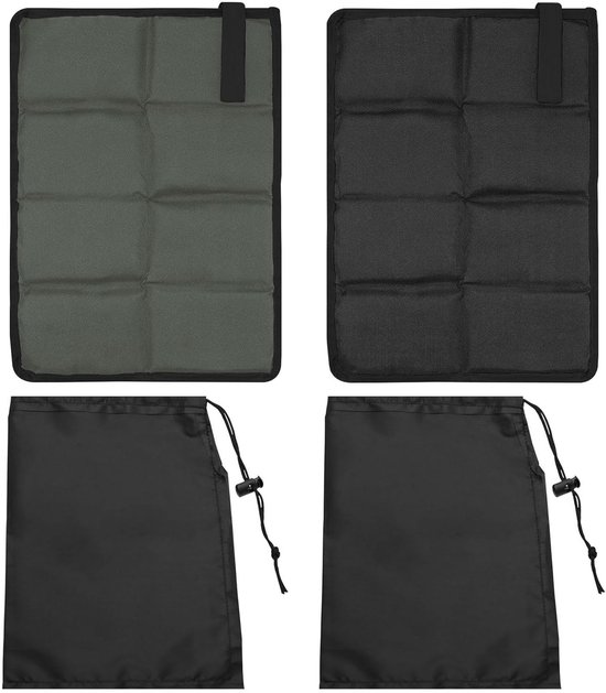 Comfortabele en Isolerende Camping Stoel Matten - Waterdichte Vouwbare Foam Kussens met Opbergzak voor Buitenactiviteiten zoals Hiking en Vissen van Merkloos