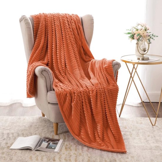 Comfortabele Flanellen Fleece Plaid 60x80 inch - Zachte Warme Deken voor Slaapkamer en Bank van Merkloos