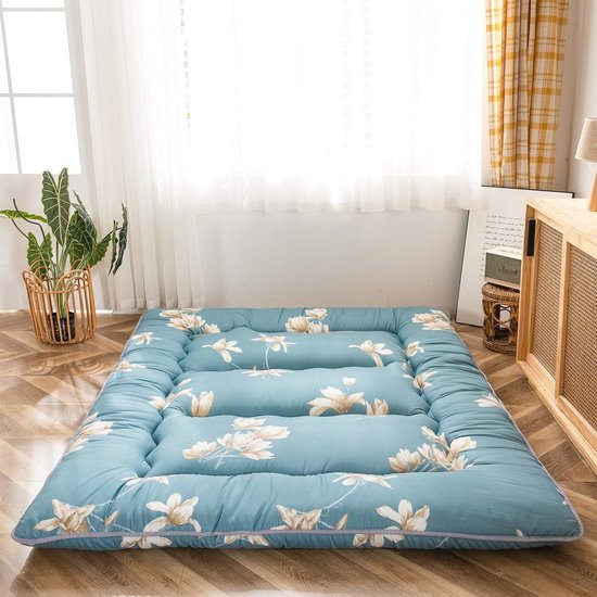 Comfortabele Futon Matras 135 x 190 cm - Opvouwbare Vloermat voor Slaapzaal of Ligstoel van Comfortabel.