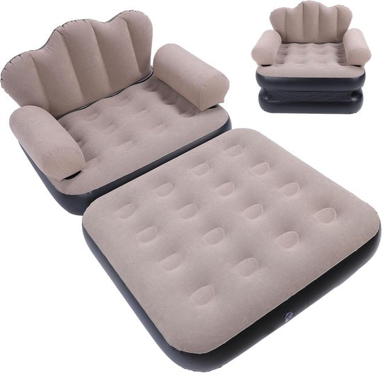 Comfortabele Opblaasbare Slaapbank en Zetel - Draagbaar & Opvouwbaar