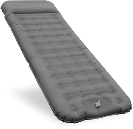 Comfortabele opblaasbare slaapmat 12 cm dik voor camping en backpacken van Quechua