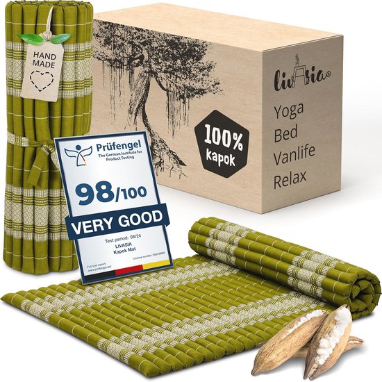 Comfortabele Rolmat 200x110cm - Multifunctioneel Reisbed & Gastenmatras - Ideaal voor Outdoor & Yoga van Merkloos