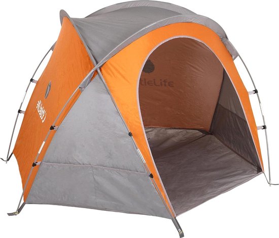 Compact en zeer draagbare strandbeschermer voor extra stabiliteit - Zandzakken toegevoegd van Merkloos