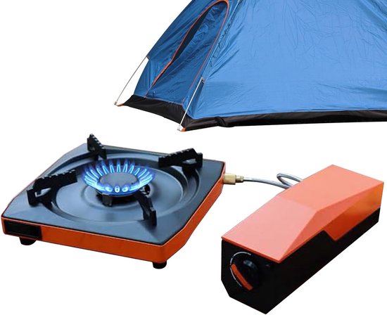 Compact Kooktoestel - Outdoor Brander - Kamperen en Grillen - Automatische Uitschakeling - 39x33x13 cm - Zwart