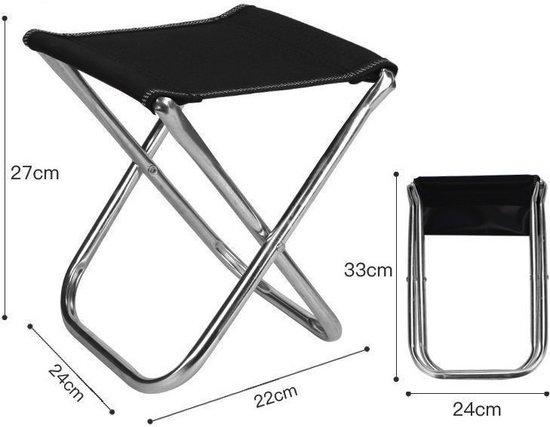 Compact Reis Stoeltje Opvouwbaar Krukje Camping van LifeGoods
