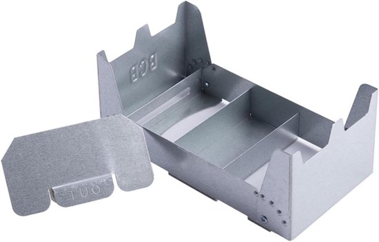 Compacte Branders - Zakfornuis Opvouwbaar - Kamperen Buiten - Inclusief Windscherm - Lichtgewicht 0.12kg - Aluminium