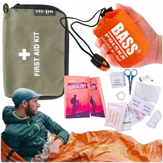 Compacte EHBO-kit met Nooddeken - Ideaal voor Reizen & Outdoor