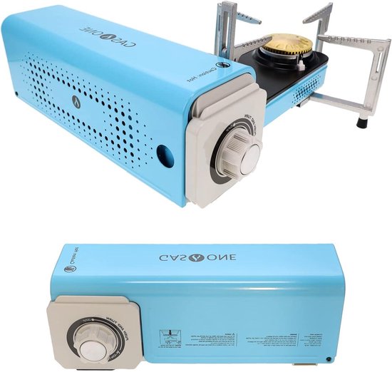 Compacte Gasbrander - Draagbare Kooktoestel - Kamperen Koken - Opvouwbaar Ontwerp - 8000 BTU - Zilver