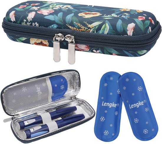 Compacte Insuline Cooler Tas met IJs Packs en Waterdicht Ontwerp