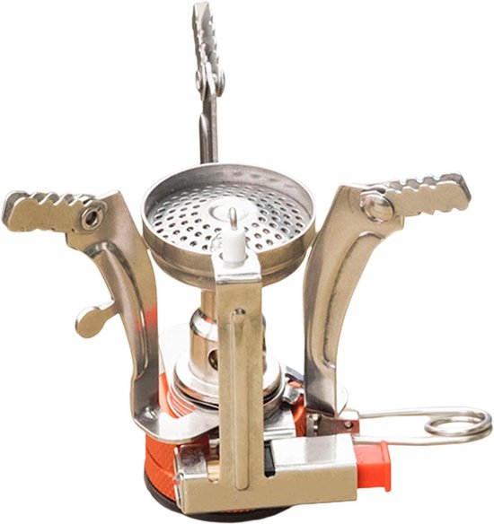 Compacte Kampeerbrander - Outdoor Kooktoestel - Buiten Koken - Ultra Lichtgewicht - 3000W - Zilver