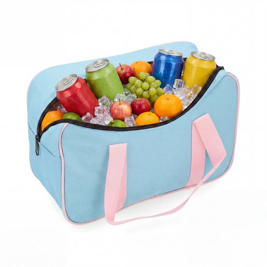 Compacte Koeltas - Geisoleerde Koelrugtas - Lichte Lunch Tas 7L - Koeltasje Klein - Picknicktas Kinderen - Lunchtas Volwassenen - Cooler Bag Dames en Heren - Koel Tas - Thermotas - Koelrugzak Vakantie - Thermo Tas - Koeltassen - Blauw - Löwenthal van Merkloos