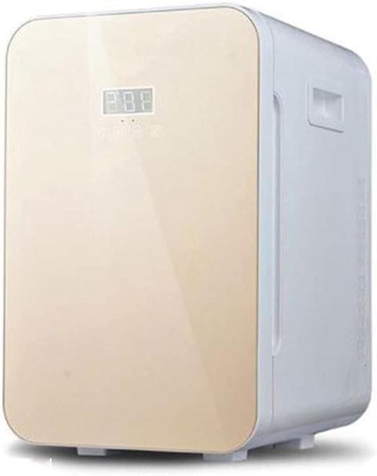Compacte Mini Koelkast - Koelen en Verwarmen - Cosmetica Bewaren - Intelligent Display - 12 Liter - Goud