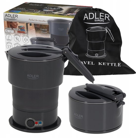 Compacte reiswaterkoker 600W 0,6L - Opvouwbaar en draagbaar