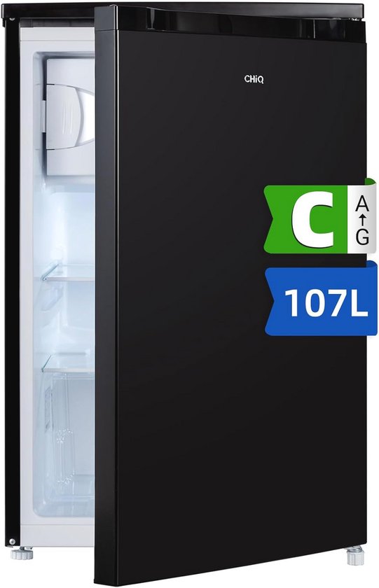Compacte Tafelmodel Koelkast met Vriesvak - 107 Liter, Energieklasse C, Stil 37dB, Geschikt voor Keuken en Woonkamer van Medion