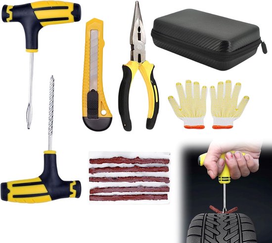 Complete Banden Reparatieset voor Auto, Motor, Fiets en SUV van Merkloos