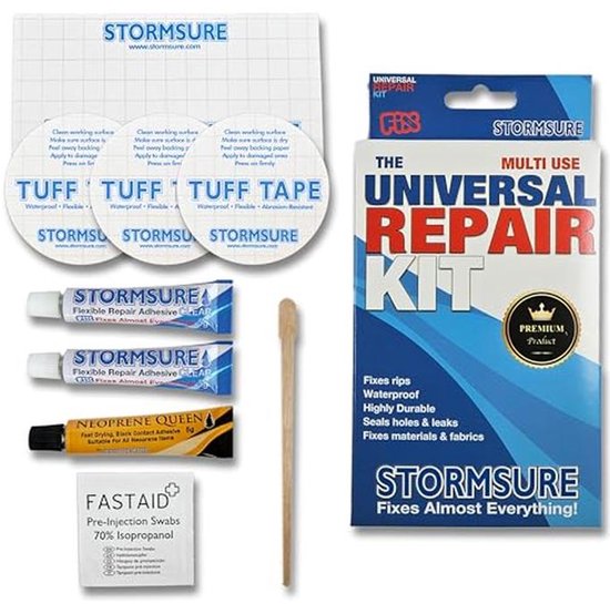 Complete reparatieset voor het repareren van lekken, scheuren en tranen van Merkloos