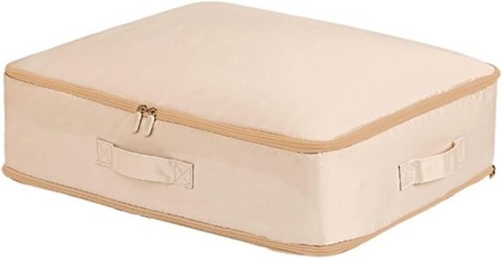 Compressie Opbergtas - Dekbed Opberger - Ruimte Besparen - Zelfcomprimerend - Maat M - Abrikoosroze