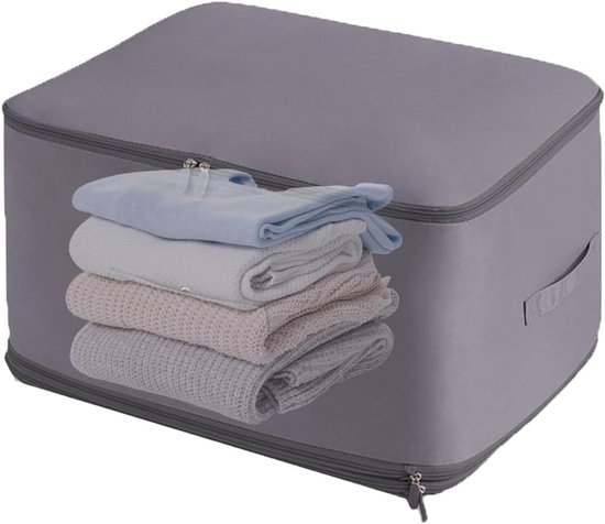 Compressie Organizer - Reiskleding Tassen - Opbergen Kast - Waterdicht Ontwerp - 27x22x3 cm - Grijs