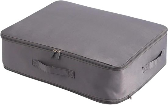 Compressie Packing Cubes - Reis Organizers - Bagage Opbergen - Waterdichte Bescherming - Groot Formaat - Grijs