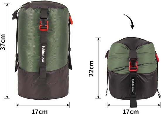 Compressie Stuff Sack voor Slaapzak en Bagage - Ultralicht en Waterdicht voor Reizen en Kamperen