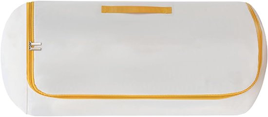 Compressie Tas - Ruimtebespaarder - Dekbedden Opbergen - Zelfborgende Wikkeling - 31 x 25 x 2 cm - Crèmekleurig