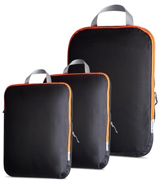 Compressie Verpakkingskubussen voor Reizen - 3 Stuks van Merkloos