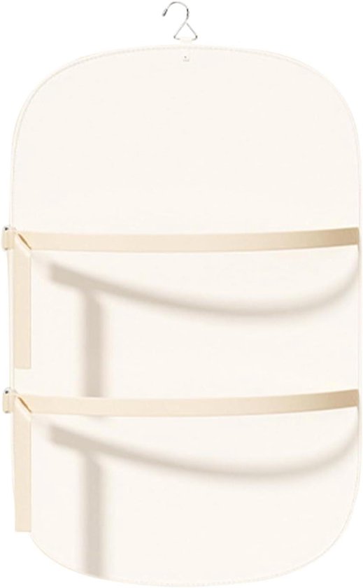 Compressieplank Kast - Kleding Organizer - Ruimte Besparen - Stofdichte Hoes - 29.5L x 22W cm - Beige
